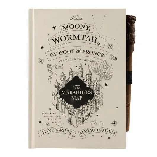 CUADERNO PREMIUM A5 TINTA OPTICO VARIABLE HARRY POTTER - MAPA DEL MERODEADOR