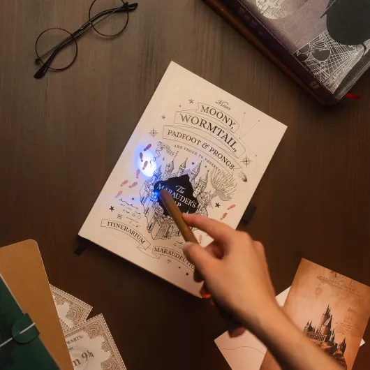 CUADERNO PREMIUM A5 TINTA OPTICO VARIABLE HARRY POTTER - MAPA DEL MERODEADOR