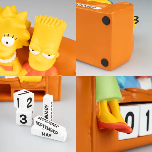 CALENDARIO PERPETUO 3D THE SIMPSONS FAMILIA