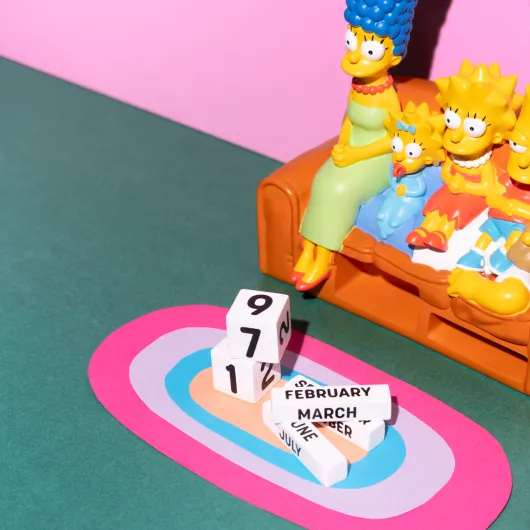 CALENDARIO PERPETUO 3D THE SIMPSONS FAMILIA