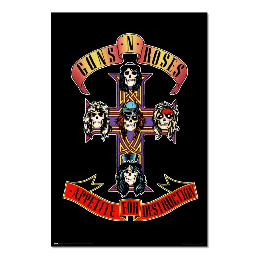 POSTER GUNS N ROSES APPETITE FOR DESTRUCTION