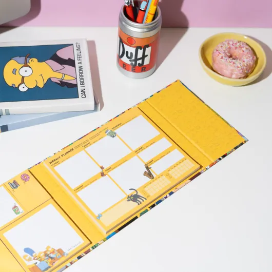 PLANIFICADOR SEMANAL CON NOTAS ADHESIVAS THE SIMPSONS