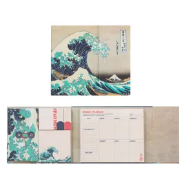 PLANIFICADOR SEMANAL CON NOTAS ADHESIVAS HOKUSAI
