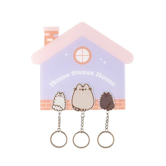 COLGADOR DE LLAVES CON LLAVERO PUSHEEN