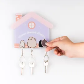 COLGADOR DE LLAVES CON LLAVERO PUSHEEN 2