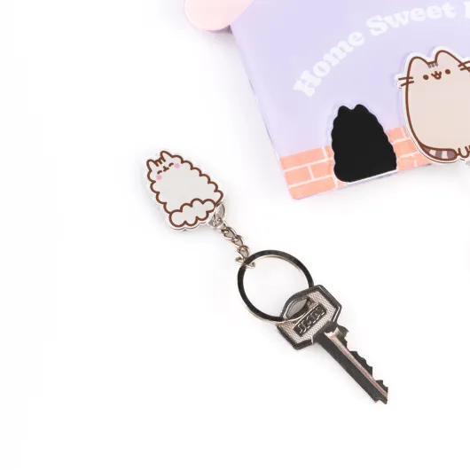 COLGADOR DE LLAVES CON LLAVERO PUSHEEN
