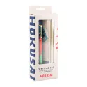 SET ESTUCHE CON BOLIGRAFO Y LAPIZ HOKUSAI