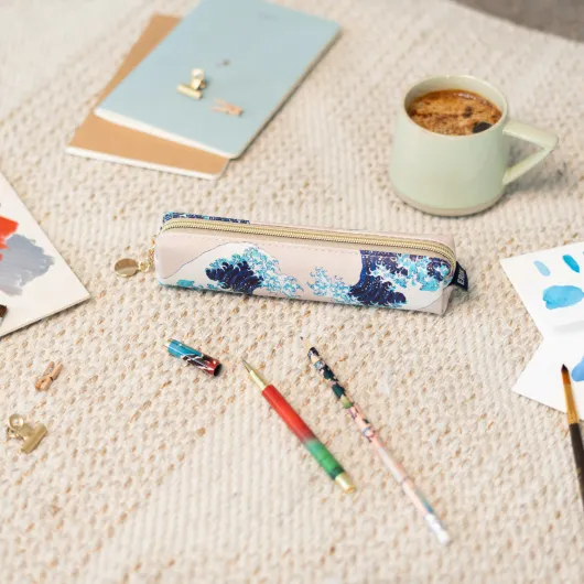 SET ESTUCHE CON BOLIGRAFO Y LAPIZ HOKUSAI