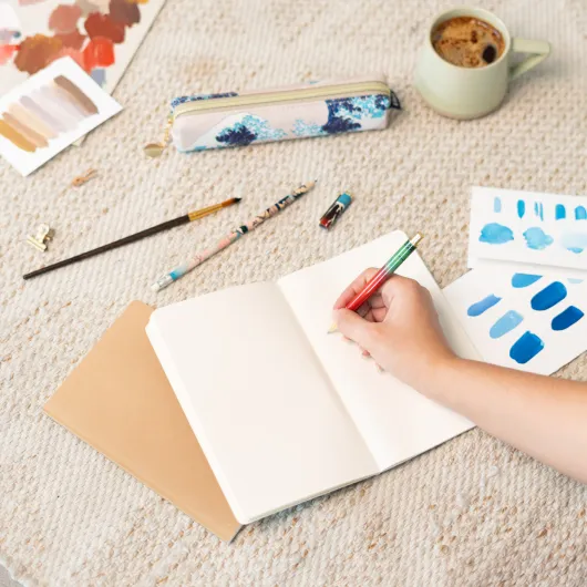 SET ESTUCHE CON BOLIGRAFO Y LAPIZ HOKUSAI