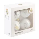 SET DE 4 BOLAS DE NAVIDAD REAL MADRID