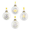 SET DE 4 BOLAS DE NAVIDAD REAL MADRID