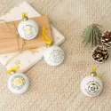 SET DE 4 BOLAS DE NAVIDAD REAL MADRID