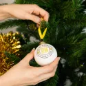 SET DE 4 BOLAS DE NAVIDAD REAL MADRID