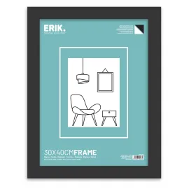 MARCO 30X40 CM MDF NEGRO