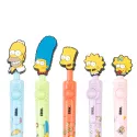 Bolígrafos Simpsons con topper giratorio personajes Homer Bart Lisa y Marge