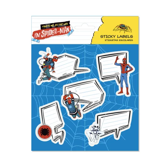 ETIQUETAS ADHESIVAS PREMIUM MARVEL SPIDERMAN