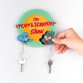 COLGADOR DE LLAVES CON LLAVERO THE SIMPSONS 2
