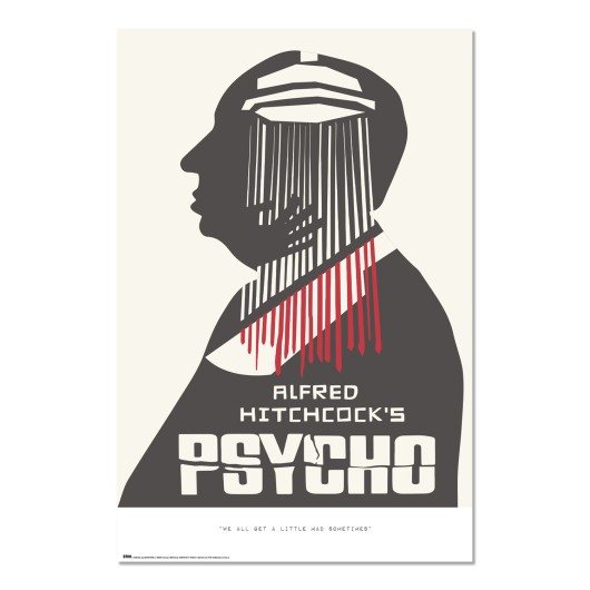 POSTER ALFRED HITCHCOCK PSYCHO