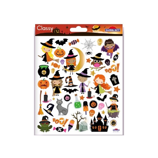 PEGATINAS CLASSY HALLOWEEN HECHICEROS Y BRUJAS