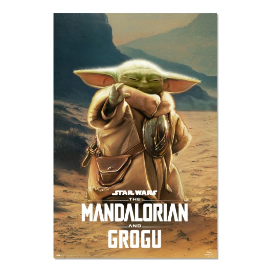 POSTER STAR WARS THE MANDALORIAN AND GROGU GROGU