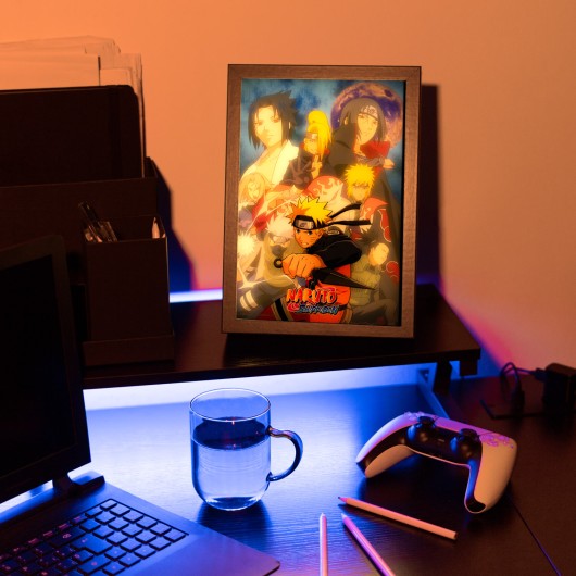 LAMINA LED ENMARCADA NARUTO SHIPPUDEN