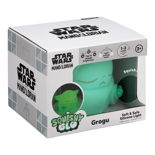 LAMPARA SQUISHY STAR WARS RECARGABLE DE SILICONA GROGU