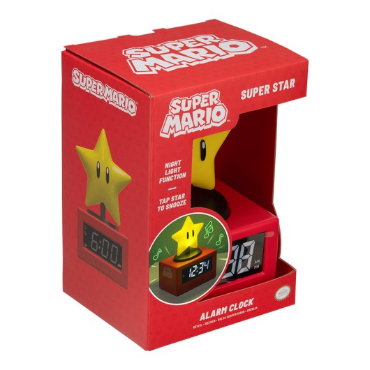 RELOJ DESPERTADOR ICON ESTRELLA MARIO
