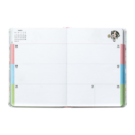 AGENDA ESCOLAR 2026/2027 SEMANA VISTA POCKET 17 MESES LAS SUPERNENAS