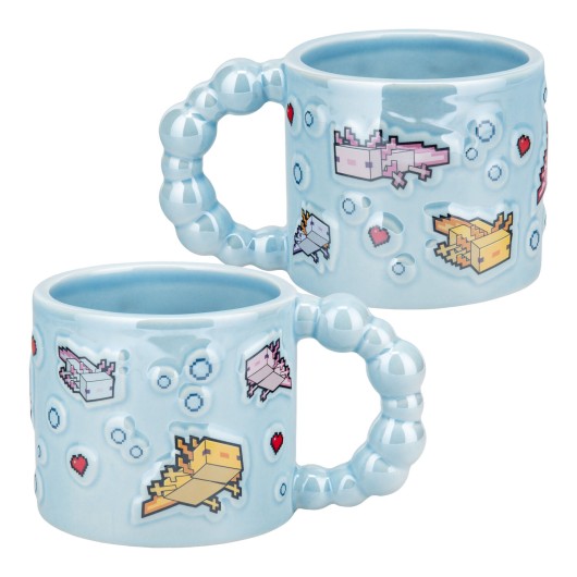 TAZA 3D MINECRAFT AXOLOTL BUBBLE