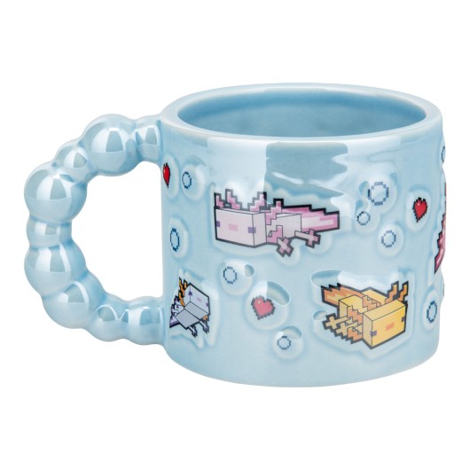 TAZA 3D MINECRAFT AXOLOTL BUBBLE