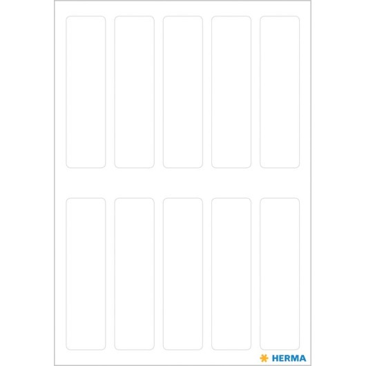 PEGATINAS VARIO 13X50MM BLANCO