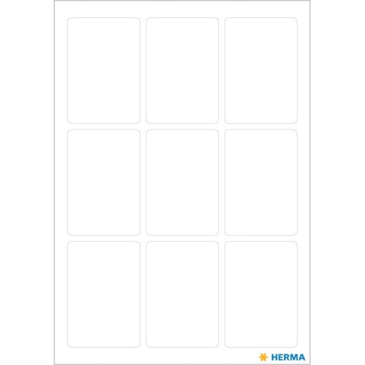 PEGATINAS VARIO 24X35MM BLANCO