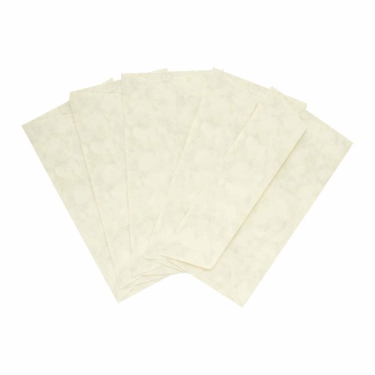 PACK 5 SOBRES DL AMERICANOS FOLDER MARMOL CREMA