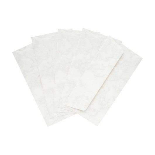 PACK 5 SOBRES DL AMERICANOS FOLDER MARMOL GRIS