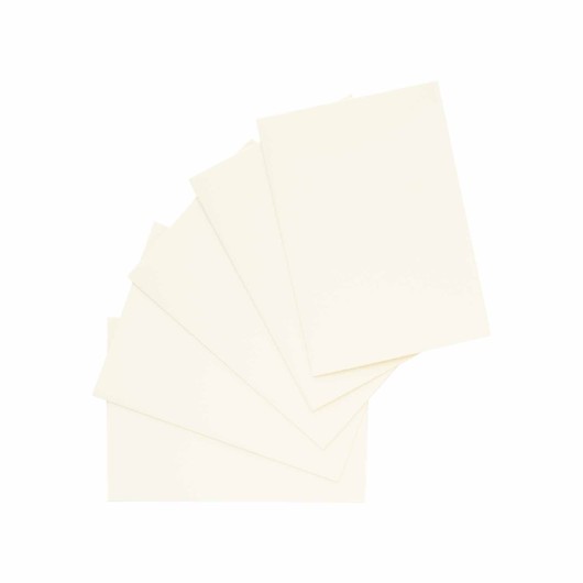 PACK 5 TARJETAS A6 DOBLES FOLDER CREMA