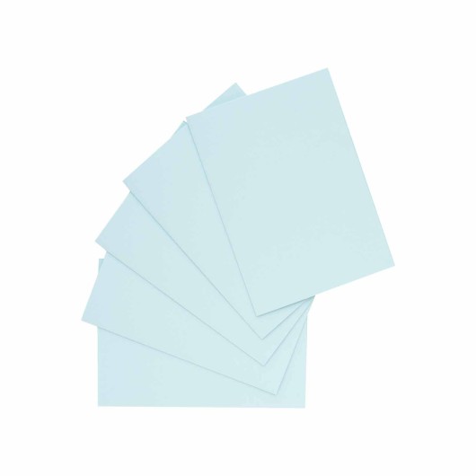 PACK 5 TARJETAS A6 DOBLES FOLDER AZUL CIELO