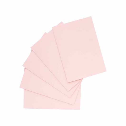 PACK 5 TARJETAS A6 DOBLES FOLDER ROSA