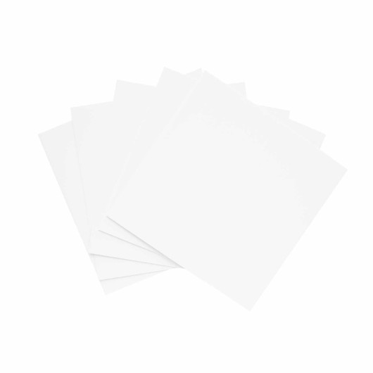 PACK 5 TARJETAS CUADRADAS DOBLES FOLDER BLANCO