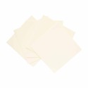 PACK 5 TARJETAS CUADRADAS DOBLES FOLDER CREMA