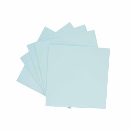 PACK 5 TARJETAS CUADRADAS DOBLES FOLDER AZUL CIELO 2