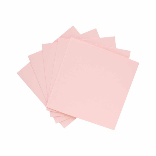 PACK 5 TARJETAS CUADRADAS DOBLES FOLDER ROSA