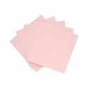 PACK 5 TARJETAS CUADRADAS DOBLES FOLDER ROSA