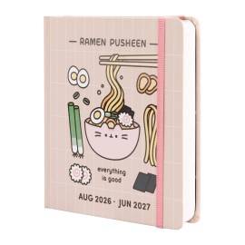 AGENDA ESCOLAR 2026/2027 DIA PAGINA M CON LOMO 11 MESES PUSHEEN SUSHI ROLL