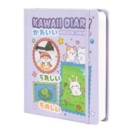 AGENDA ESCOLAR 2026/2027 DIA PAGINA M CON LOMO 11 MESES KAWAII