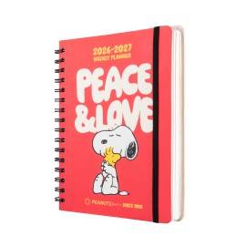 AGENDA ESCOLAR 2026/2027 SEMANA VISTA A5 12 MESES SNOOPY