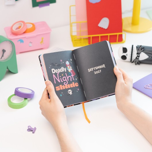 AGENDA ESCOLAR 2026/2027 SEMANA VISTA POCKET 17 MESES DISNEY PESADILLA ANTES DE NAVIDAD
