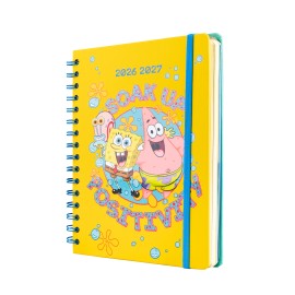 AGENDA ESCOLAR 2026/2027 SEMANA VISTA A5 12 MESES BOB ESPONJA