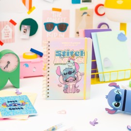 AGENDA ESCOLAR 2026/2027 SEMANA VISTA A5 12 MESES DISNEY STITCH Y ANGEL 2