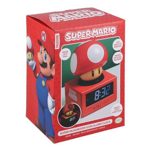 RELOJ DESPERTADOR ICON SETA MARIO