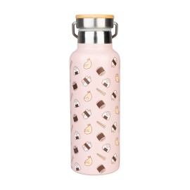 BOTELLA METALICA CON ASA PUSHEEN SUSHI ROLL
